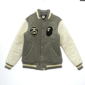 アベイシングエイプ 11SS × STUSSY 30周年記念 モデル Varsity jacket 買取実績