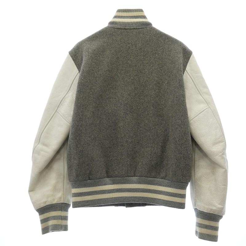 アベイシングエイプ Cowhide Varsity jacket 牛革 袖 レザー BAPSTA B ワッペン スタジャン バーシティジャケット 買取実績 画像