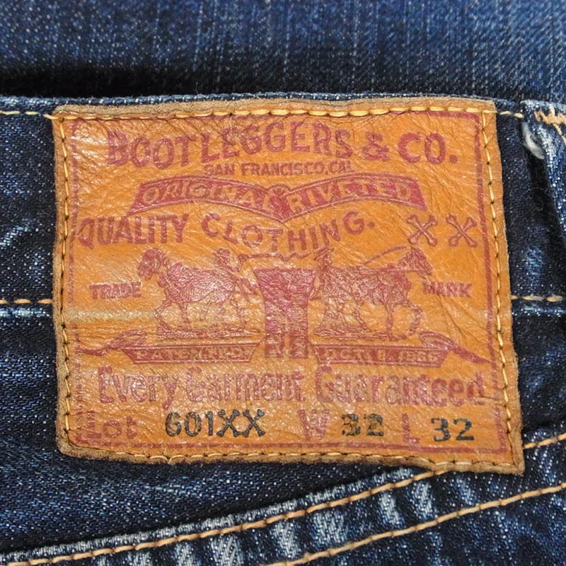 ブートレガーズ 601xx 赤耳 ボタンフライ デニム パンツ 買取実績 画像