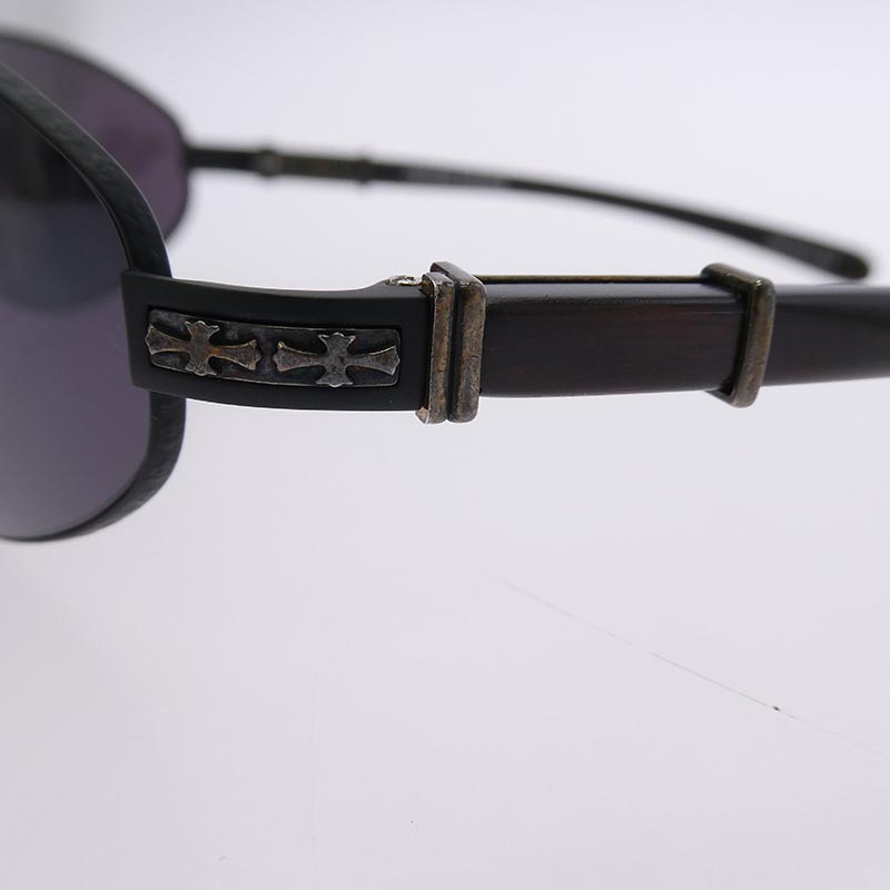クロムハーツ（原本有） DRAGSTER MATTE BLACK / EBONY WOOD サングラス 買取実績 画像