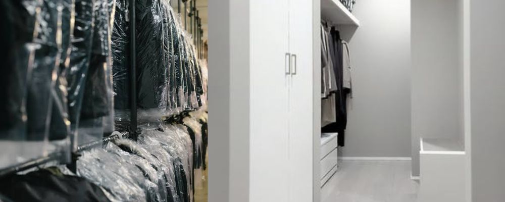 服のカビ対策完全ガイドビニールカバーのまま長期保管する画像