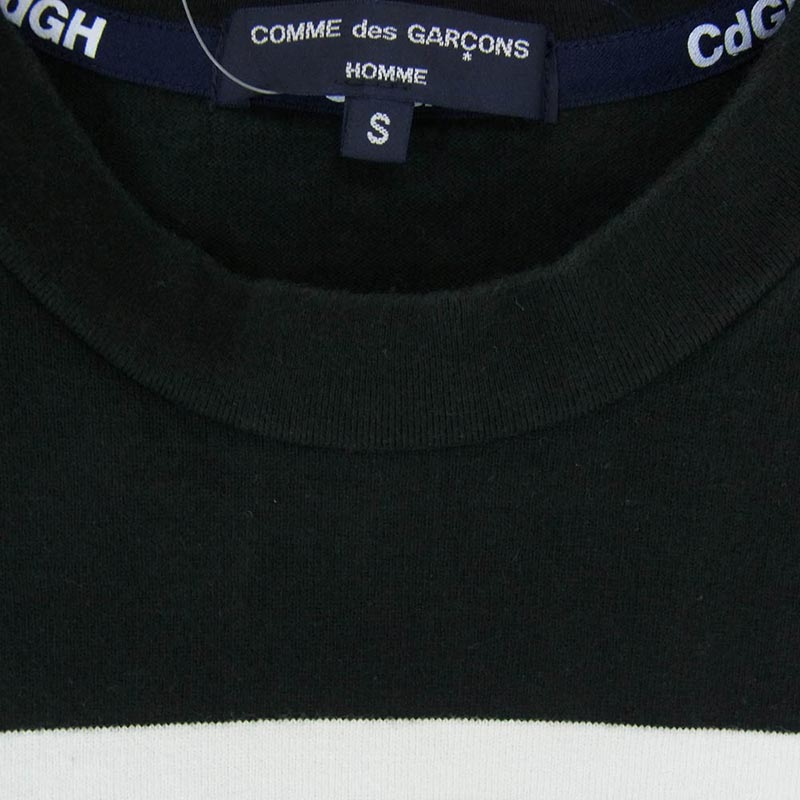 コムデギャルソンオム AD2023 HM-T013 CdGH コットン天竺 綿ポケット TEE クルーネック 半袖 Tシャツ カットソー 買取実績 画像
