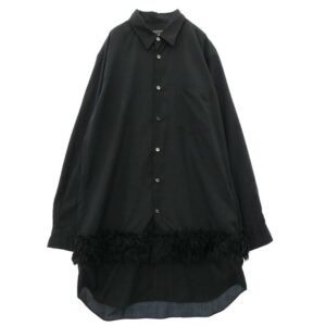 コムデギャルソンオムプリュス 23AW PL-B016 フェイクファー 切替 ロングスリーブ 長袖 ボタンダウン シャツ 買取実績