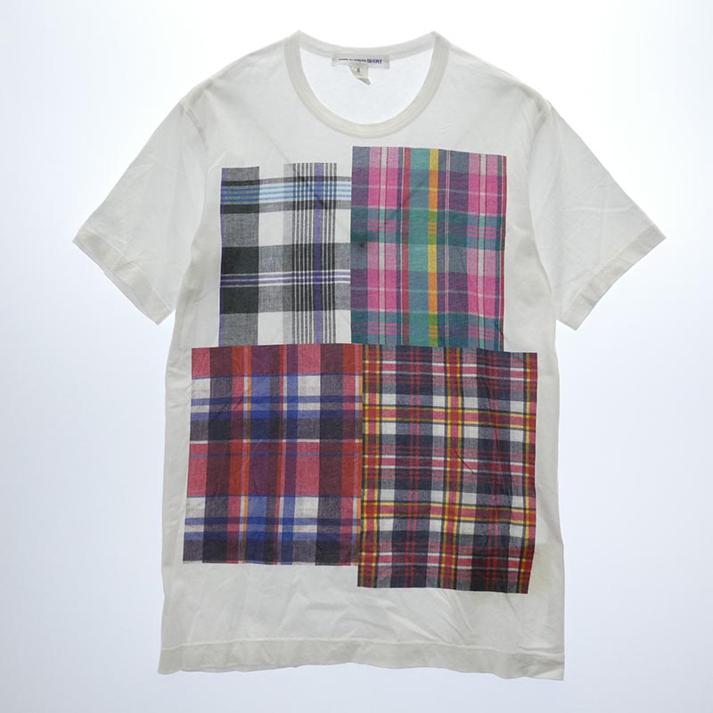 コムデギャルソン 25SS FO-T007 SHIRT シャツ チェックプリント クルーネック 半袖 Tシャツ 買取実績