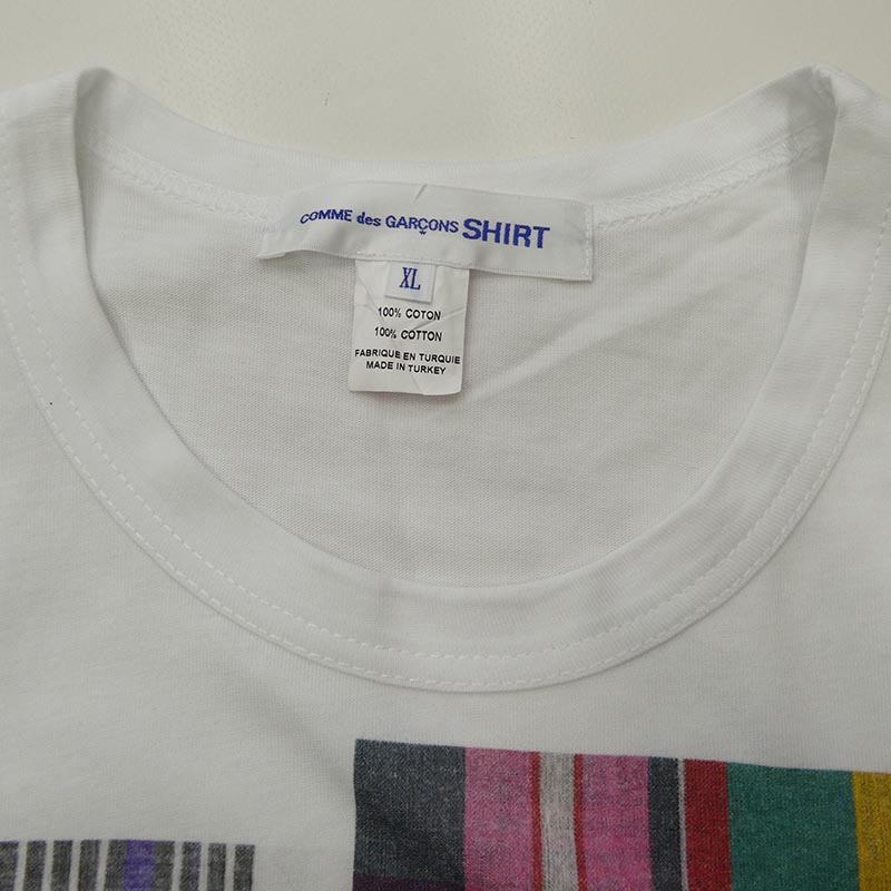 コムデギャルソン 25SS FO-T007 SHIRT シャツ チェックプリント クルーネック 半袖 Tシャツ 買取実績 画像