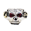 フラッシュポイント ジョニーデップモデル JIM SKULL RING Johnny Depp Model/S.Ruby ジムスカルリング ルビーアイ SV925×K14 画像