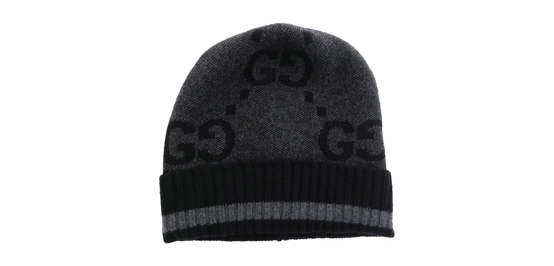 グッチ 676827 4GABX GGロゴ カシミヤ ニット キャップ 帽子 買取実績