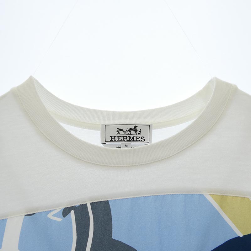 エルメス ジオメトリック パネル 切替 半袖 Tシャツ カットソー 買取実績 画像