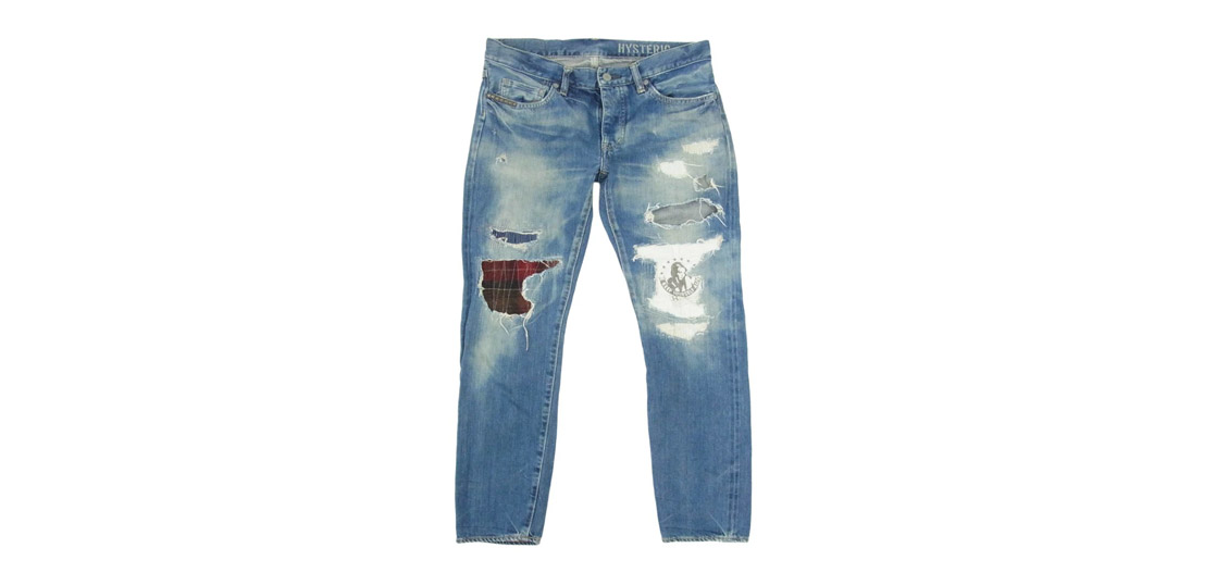 ヒステリックグラマー 0143AP07 クラッシュ加工 CPR加工 ダメージ デニム パンツ 買取実績