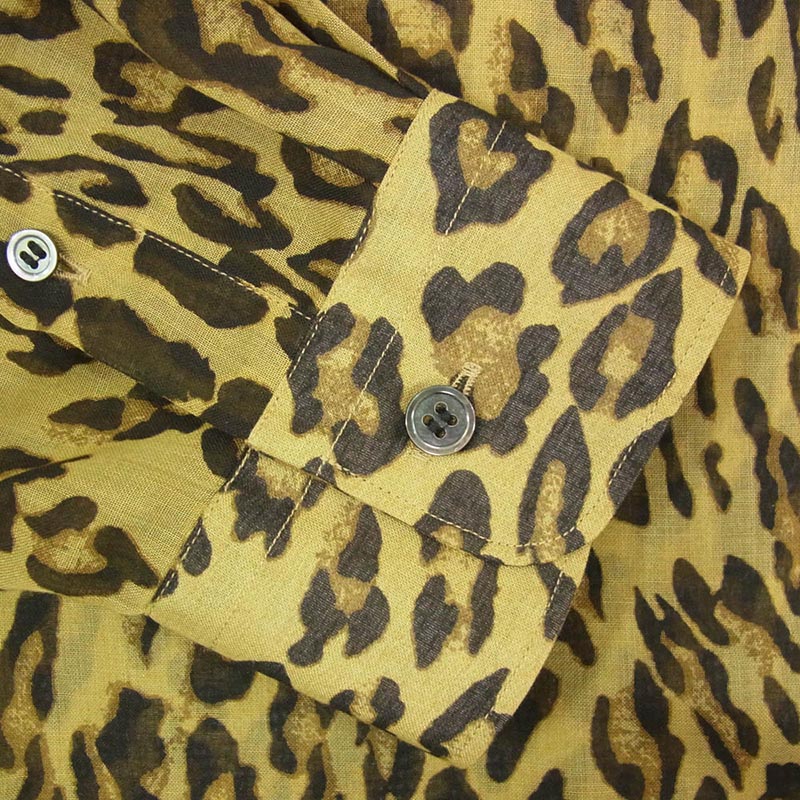 ジュンヤワタナベコムデギャルソン 20AW JF-O014 Shirt Dress レオパード シアー ロング シャツ ワンピース 買取実績 画像
