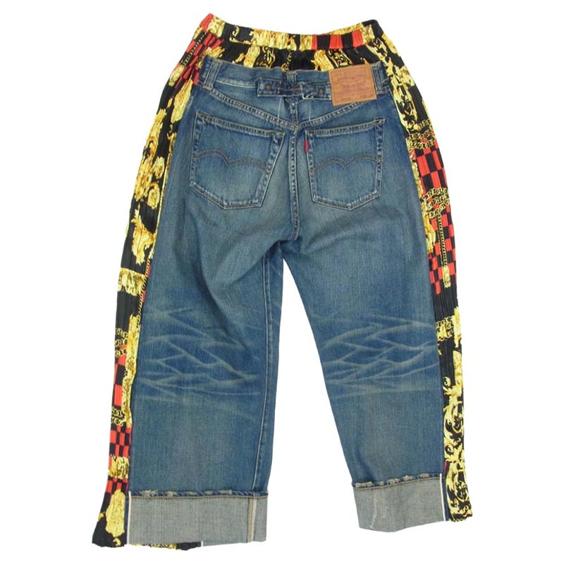 ジュンヤワタナベコムデギャルソン 21AW JH-P109 Levi's リーバイス 501xx スカーフ プリーツ デニム パンツ 買取実績 画像