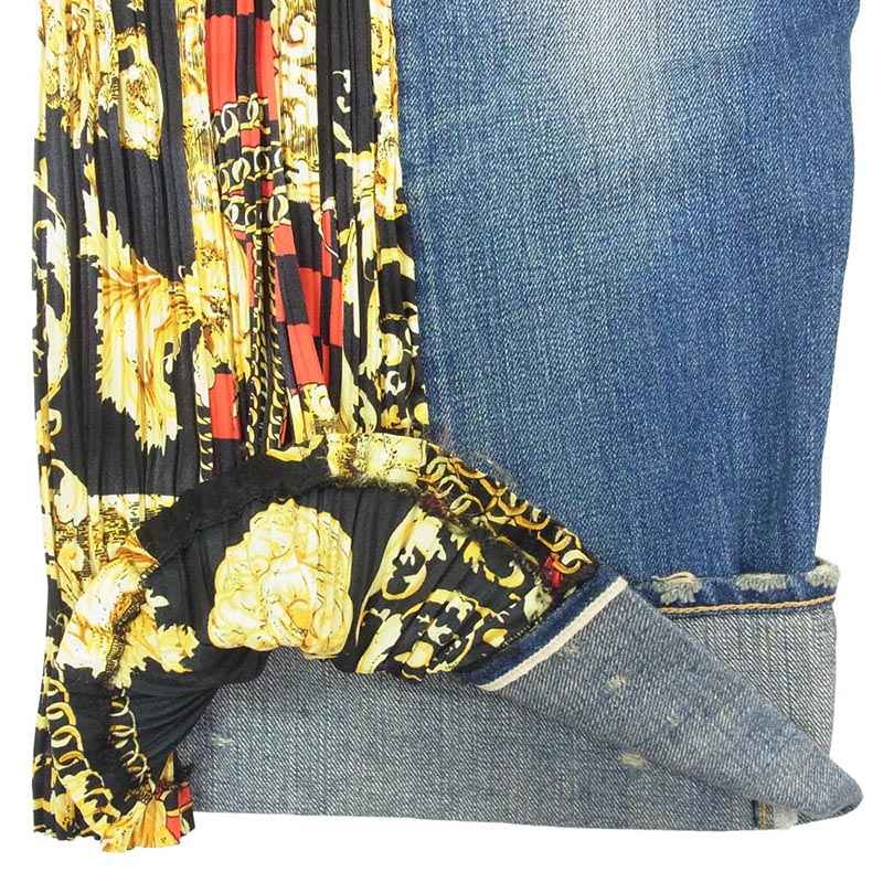 ジュンヤワタナベコムデギャルソン 21AW JH-P109 Levi's リーバイス 501xx スカーフ プリーツ デニム パンツ 買取実績 画像
