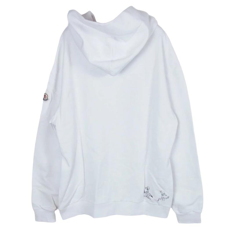 モンクレール 22AW H20918G00038 809KR モンクレールジャパンタグ HOODIE ワッペン付 ダックプリント プルオーバーパーカー 買取実績 画像