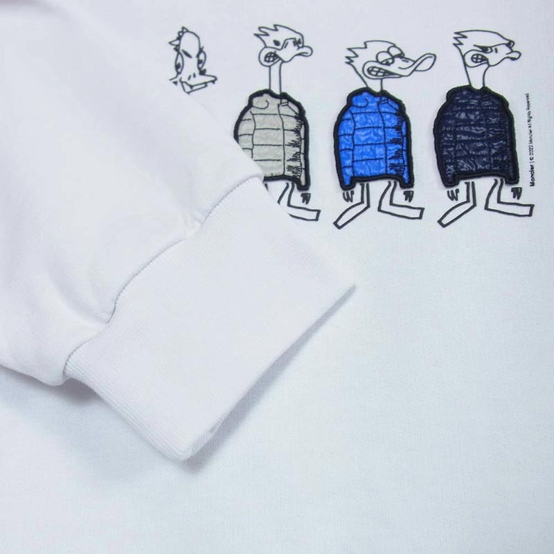 モンクレール 22AW H20918G00038 809KR モンクレールジャパンタグ HOODIE ワッペン付 ダックプリント プルオーバーパーカー 買取実績 画像