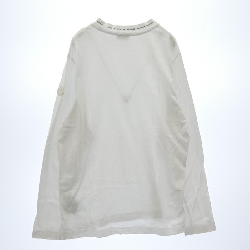 モンクレール 22SS H10918D00007 8390T LS TSHIRT ネック ロゴプリント ショルダーワッペン クルーネック 長袖 Ｔシャツ カットソー 買取実績 画像