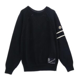 モンクレール 23AW I20919C00019 M1121 モンクレールジャパンタグ フェルトワッペン ラグランスリーブ クルーネック ニットセーター 買取実績