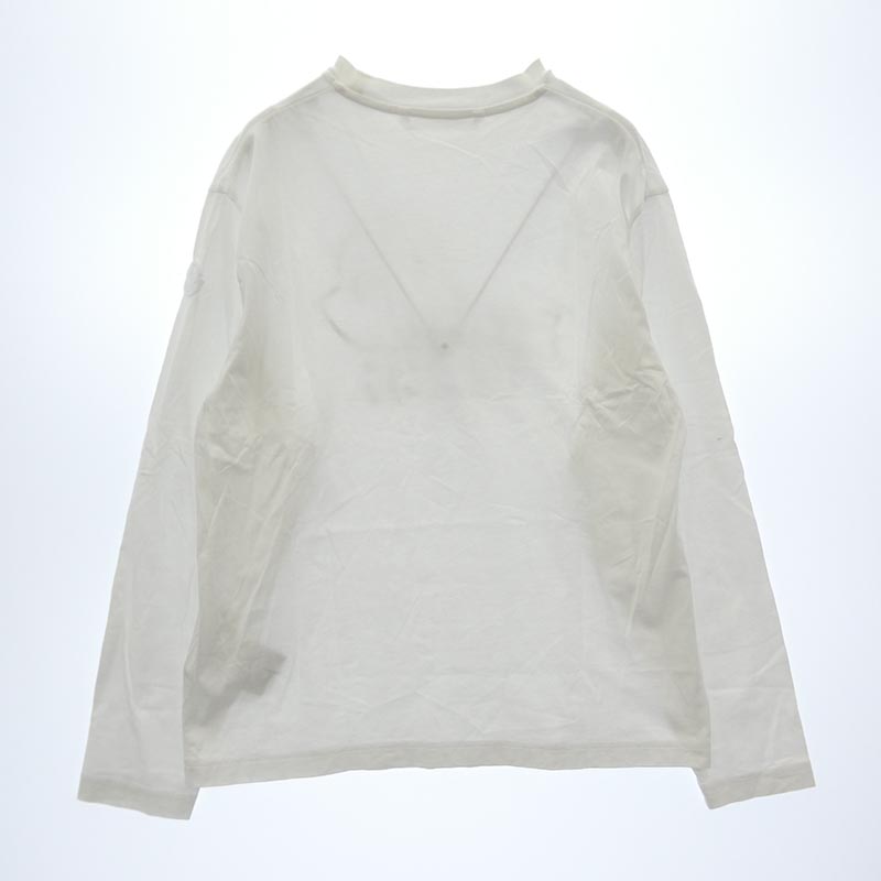 モンクレール 24AW J20918D00019 89AJS LS TSHIRT フロントロゴプリント ショルダーワッペン クルーネック 長袖 Ｔシャツ カットソー 買取実績 画像