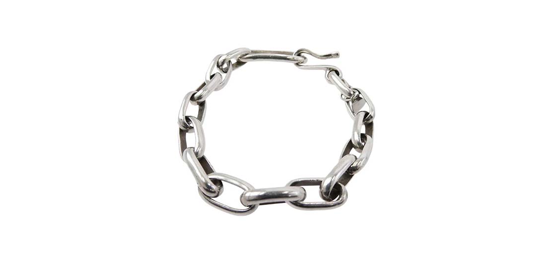 レイアダカイ Navajo ナバホ族 Handmade chain Bracelet Heavy  シルバー系 買取実績