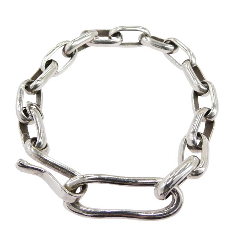 レイアダカイ Navajo ナバホ族 Handmade chain Bracelet Heavy シルバー系 買取実績 画像