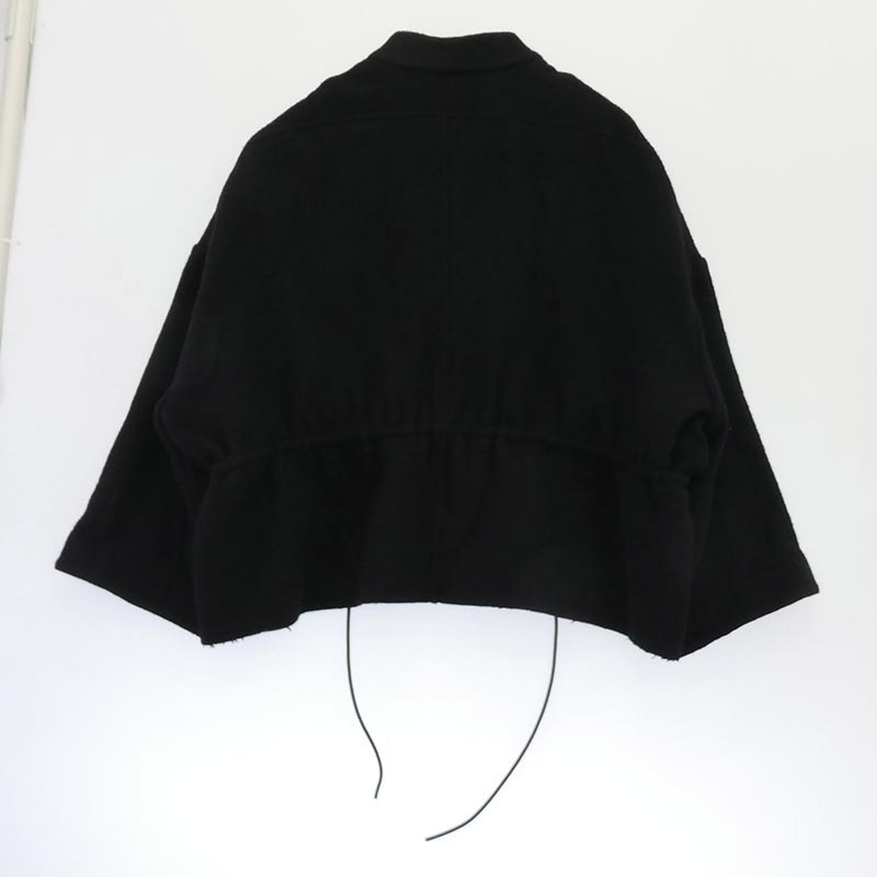 リックオウエンス 23AW RP02C1734-WFN Giacca Sail Jacket レザードローストリング ウール ジャケット 買取実績 画像