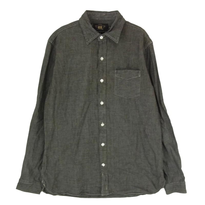 RRL マチ付き シャンブレー ロングスリーブ 長袖 シャツ 買取実績