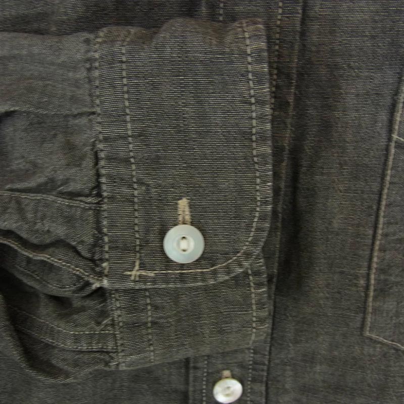 RRL マチ付き シャンブレー ロングスリーブ 長袖 シャツ 買取実績 画像