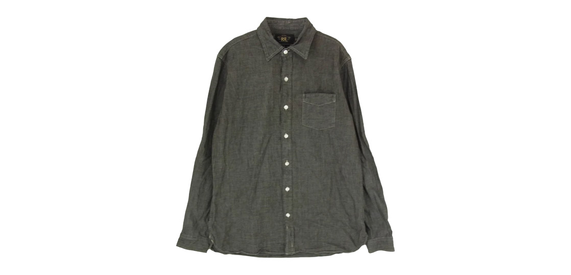RRL マチ付き シャンブレー ロングスリーブ 長袖 シャツ 買取実績