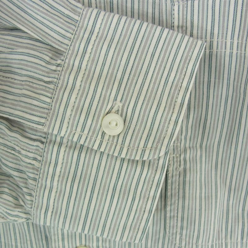 RRL マチ付き チンストラップ ストライプ 長袖 シャツ 買取実績 画像
