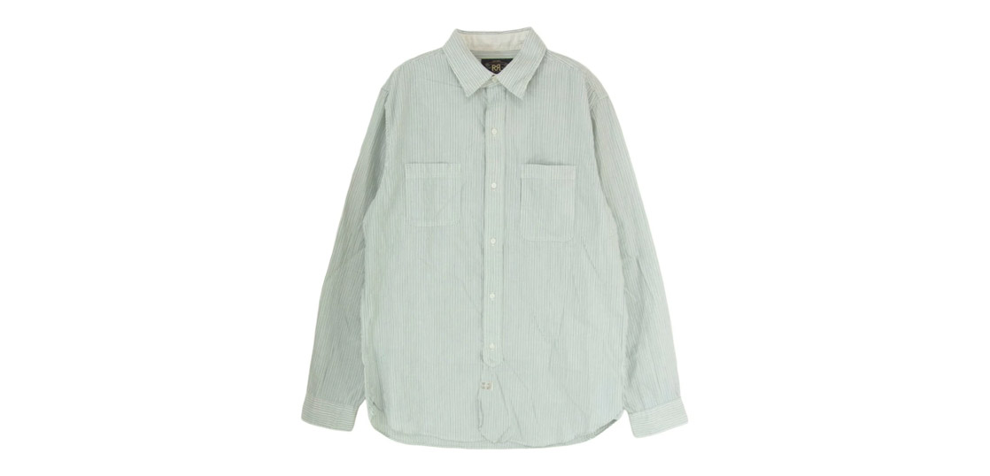 RRL マチ付き チンストラップ ストライプ 長袖 シャツ 買取実績