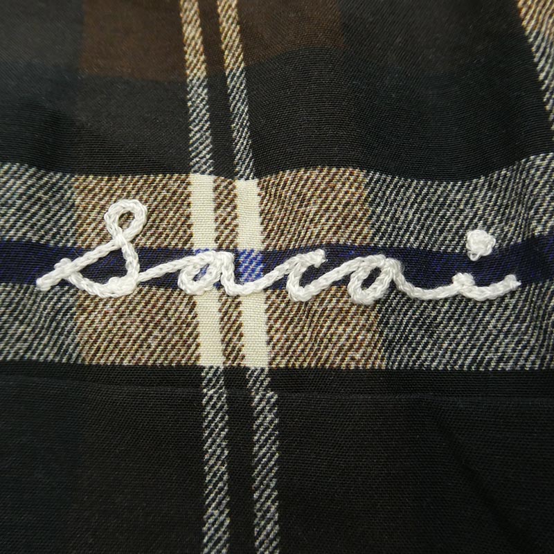 サカイ 25SS 25-03727M Plaid Print Shirt チェック プリント オープンカラー 開襟 半袖 シャツ 買取実績 画像