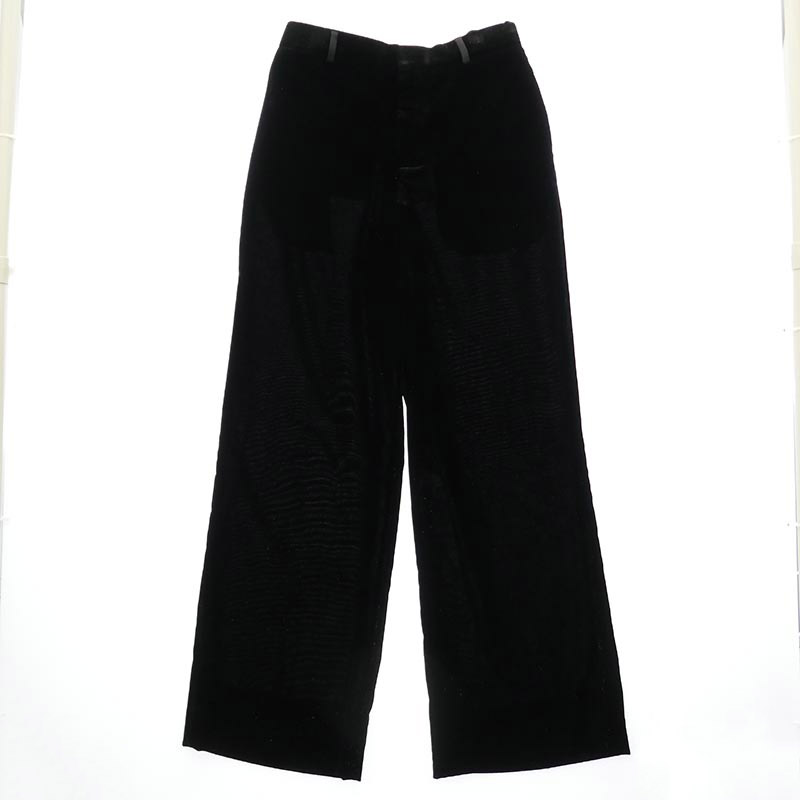 サンローラン 713387 Y2F43 1001 ラメ ベルベット ワイドパンツ 買取実績