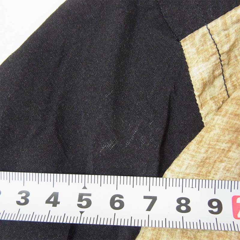 サンサーフ SS38716 SP スペシャル 伊藤若冲 動植綵絵 南天雄鶏図 アロハ ハワイアン 半袖 シャツ ブラック系 買取実績 画像
