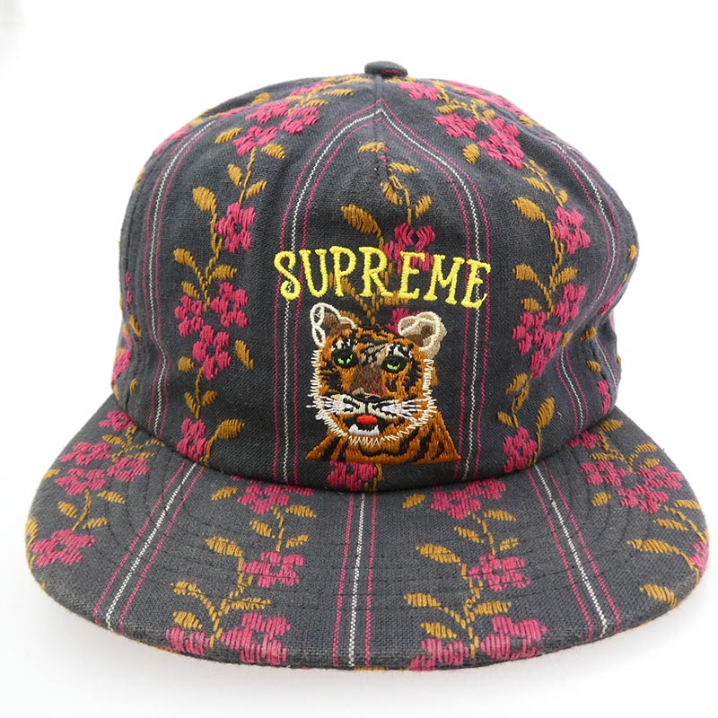 シュプリーム 19AW Flower Jacquard 5-Panel フラワー ジャガード 5パネル キャップ 帽子 買取実績 画像