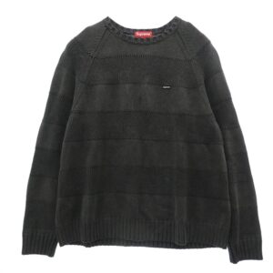 シュプリーム 23SS Small Box Stripe Sweater スモールボックスロゴ ストライプ ニット セーター 買取実績 画像