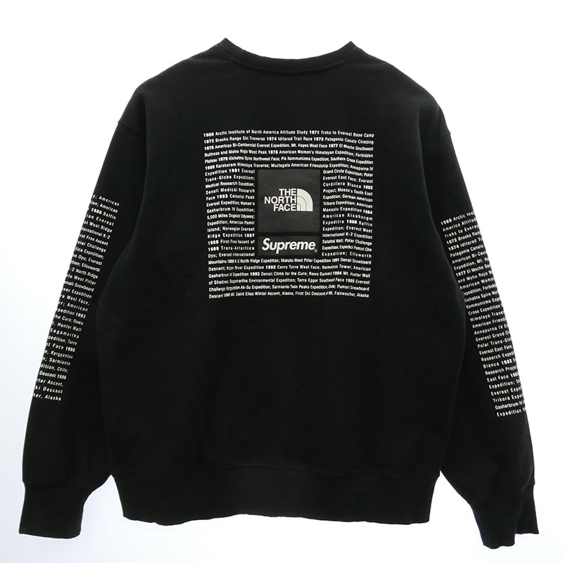 シュプリーム 24SS NT02411I × The North Face ノースフェイス Crewneck ロゴプリント クルーネック スウェット トレーナー 買取実績 画像