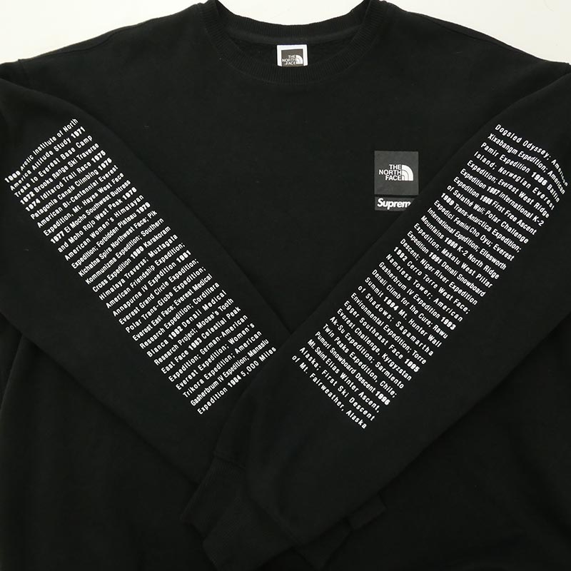 シュプリーム 24SS NT02411I × The North Face ノースフェイス Crewneck ロゴプリント クルーネック スウェット トレーナー 買取実績 画像