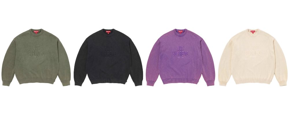 Supreme 2026SS Week11発売予定アイテムまとめ｜ブランド古着買取専門店LIFEOverdyed Raised Sweater 29,700円画像