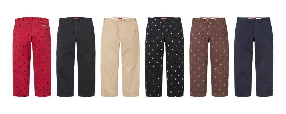 Supreme 2026SS Week11発売予定アイテムまとめ｜ブランド古着買取専門店LIFEChino Pant Playboy 35,200円/Solid 28,600円画像
