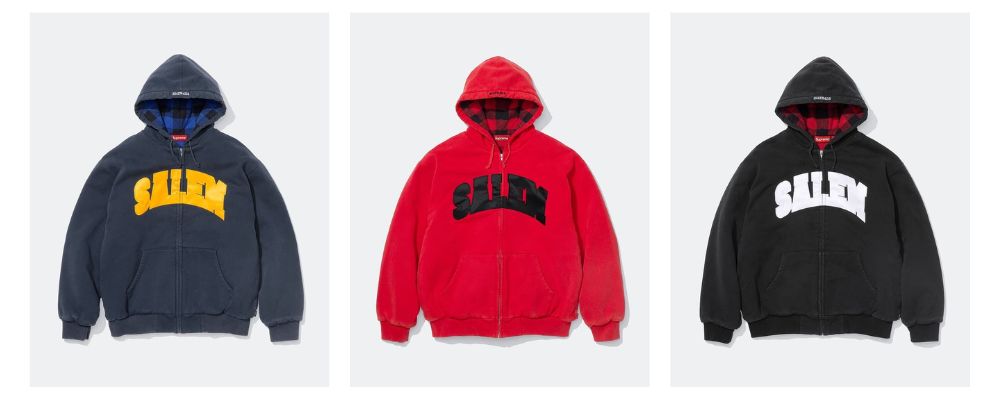 Supreme 2026SS Week12発売予定アイテムまとめ｜ブランド古着買取専門店LIFESupreme/SALEM Zip Up Hooded Sweatshirt 37,400円画像
