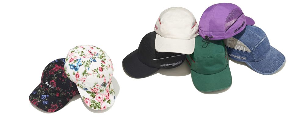Supreme 2026SS Week13発売予定アイテムまとめ｜ブランド古着買取専門店LIFEFloral Flannel 6-Panel 9,350円 / Side Mesh Piping Camp Cap 9,350円画像
