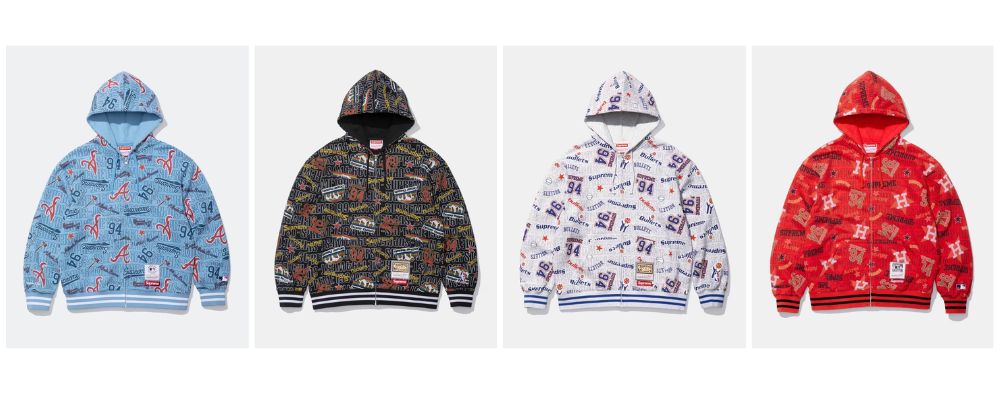 Supreme 2026SS Week13発売予定アイテムまとめ｜ブランド古着買取専門店LIFESupreme®/Mitchell & Ness® Teams Zip Up Hooded Sweatshirt 35,200円 画像