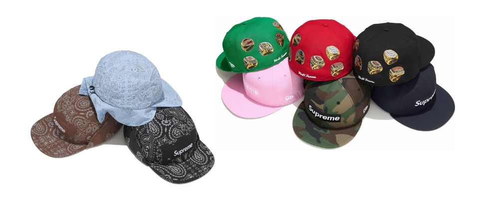 Supreme 2026SS Week14発売予定アイテムまとめ｜ブランド古着買取専門店LIFEReflective Bandana Sunshield Camp Cap 11,000円 / Rings Box Logo New Era® 10,450円画像