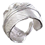 ビンゴブラザーズ Silver Large Left Feather Ring シルバー 大 左向きフェザーリング