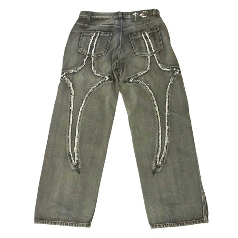サグクラブ TC23PT0702 国内正規品 Tribal Denim Pants ダークグレー系 買取実績 画像