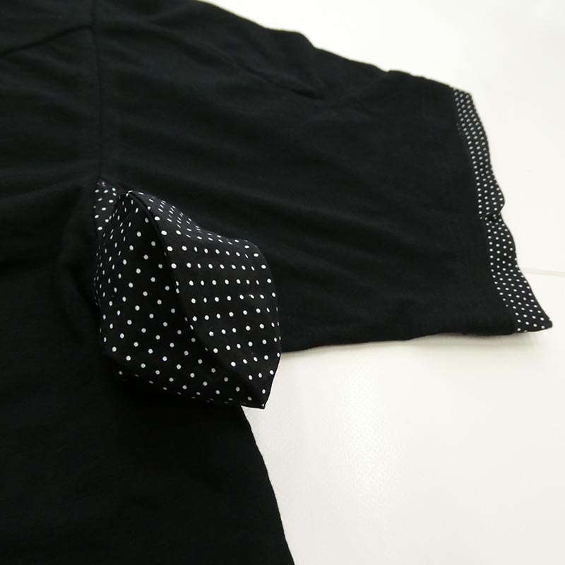 アンダーカバー 26SS UC1F1803-2 Slub cotton T-shirt 素材切替 背面ビックタグ スラブコットン Tシャツ 半袖カットソー 買取実績 画像