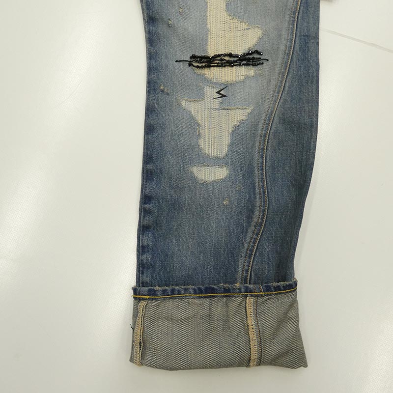 アンダーカバー 26SS UC1F4503-1 ダメージ加工 デニム パンツ 買取実績 画像