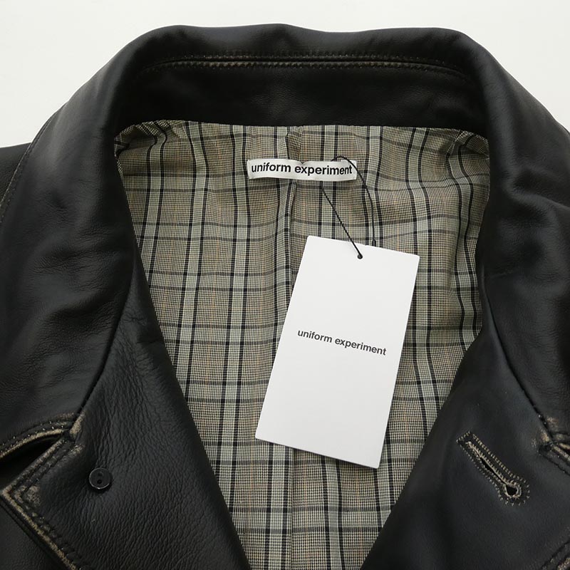 ユニフォームエクスペリメント 25AW UE-252000 LEATHER CAR COAT レザ ーカー コート 買取実績 画像