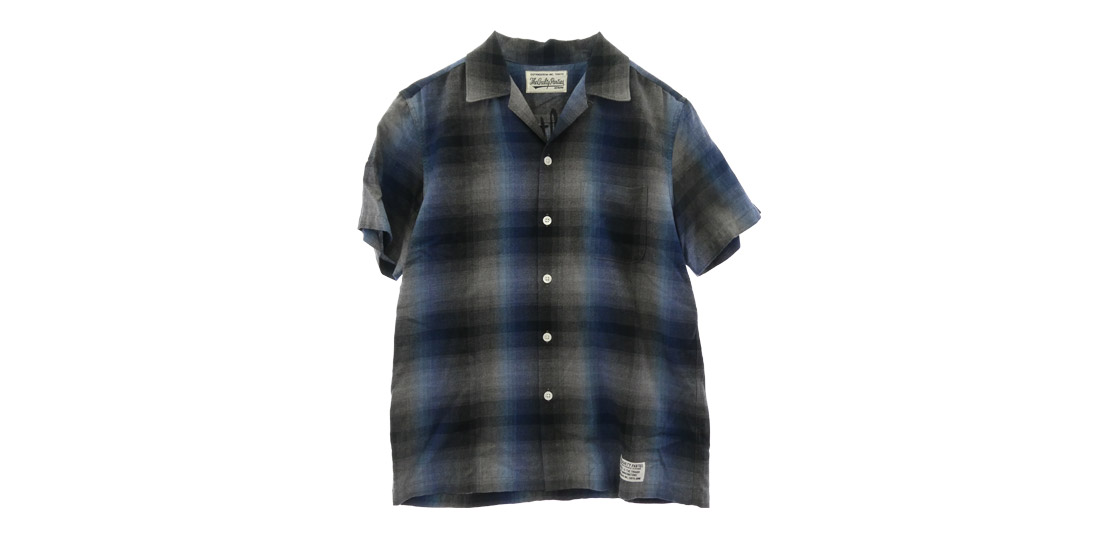 ワコマリア OMBRE CHECK OPEN COLLAR SHIRT 買取実績