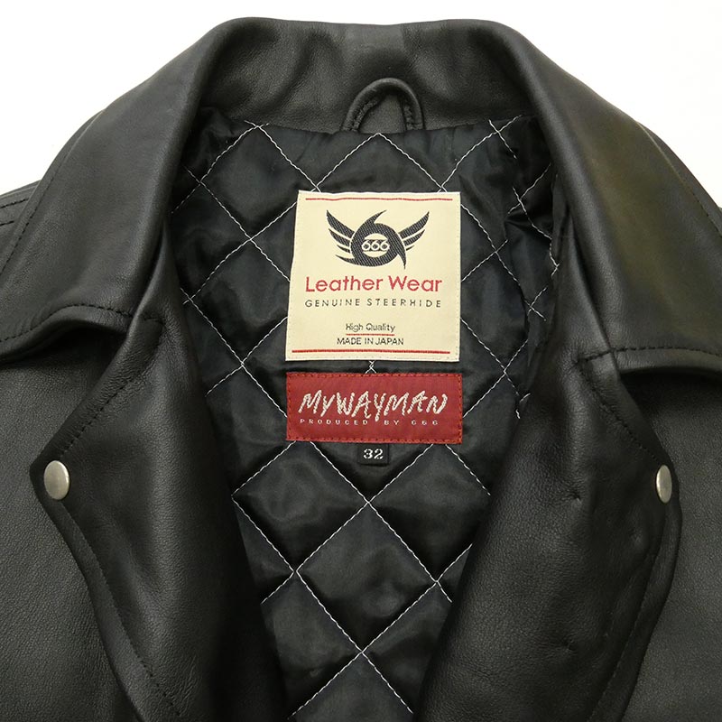 666 MY WAY MAN マイウェイマン ワンスター レザー ダブル ライダース ジャケット 買取実績 画像