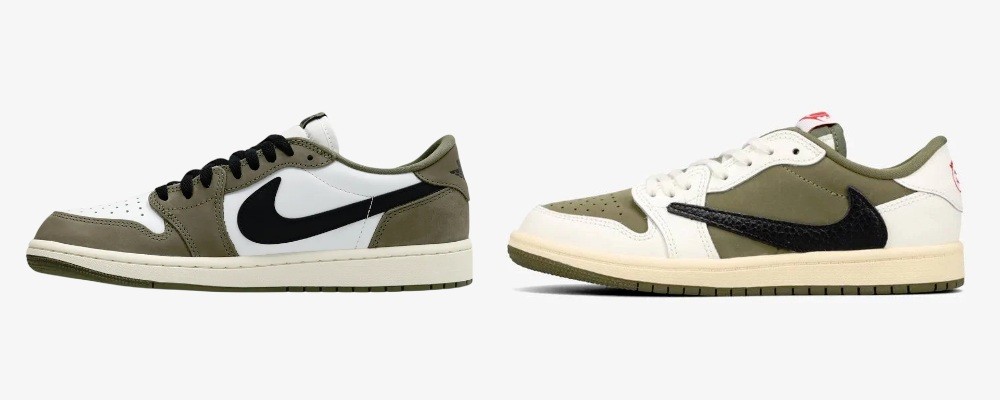 Air Jordan 1 Low OG “Olive” / “Reverse Olive”画像